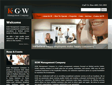 Tablet Screenshot of kgwmanagement.com